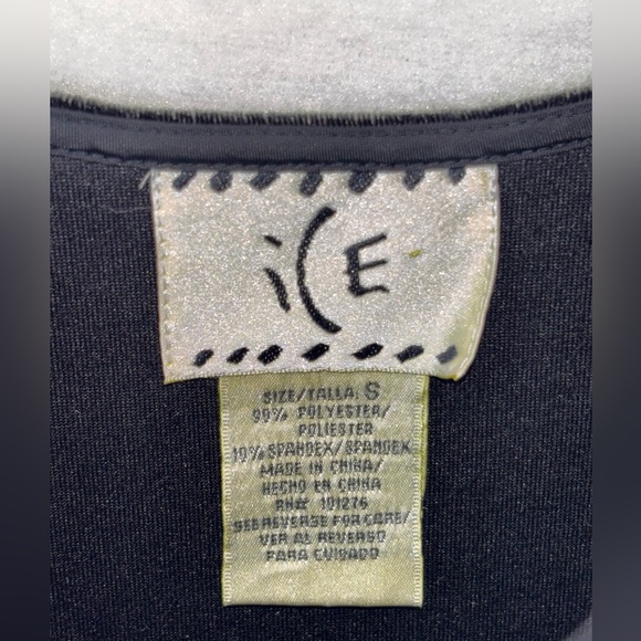 VINTAGE‎ ICE Velvet Camisole Y2K Black Top 90s Spaghetti Holiday Party Christmas - Picture 3 of 16